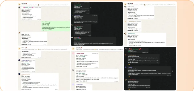 Work submission screenshots